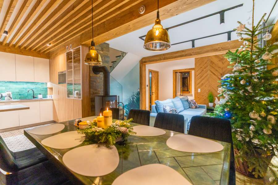 Zima w góralskiej  dolinie