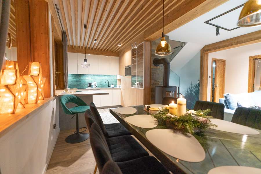 Zima w góralskiej  dolinie